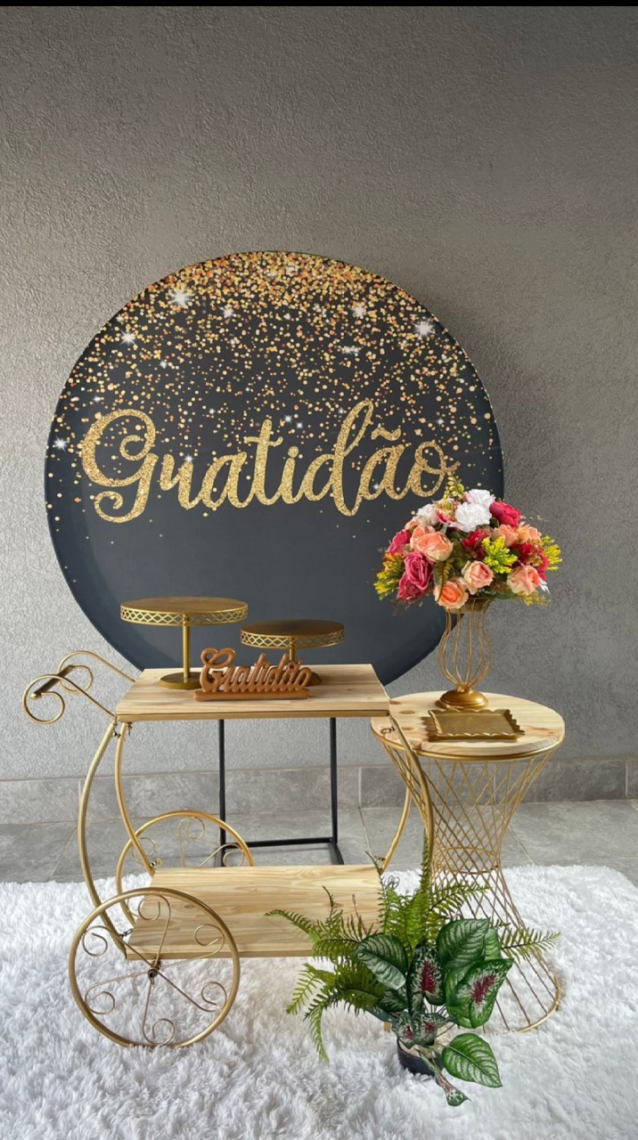 Kit Gratidão Preto - Emília Decor Festas 