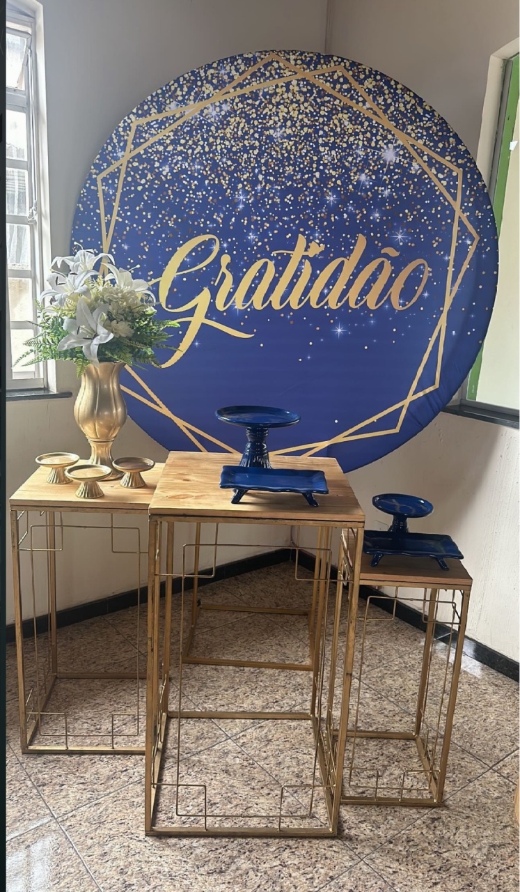 Kit Gratidão Azul - Emília Decor Festas 