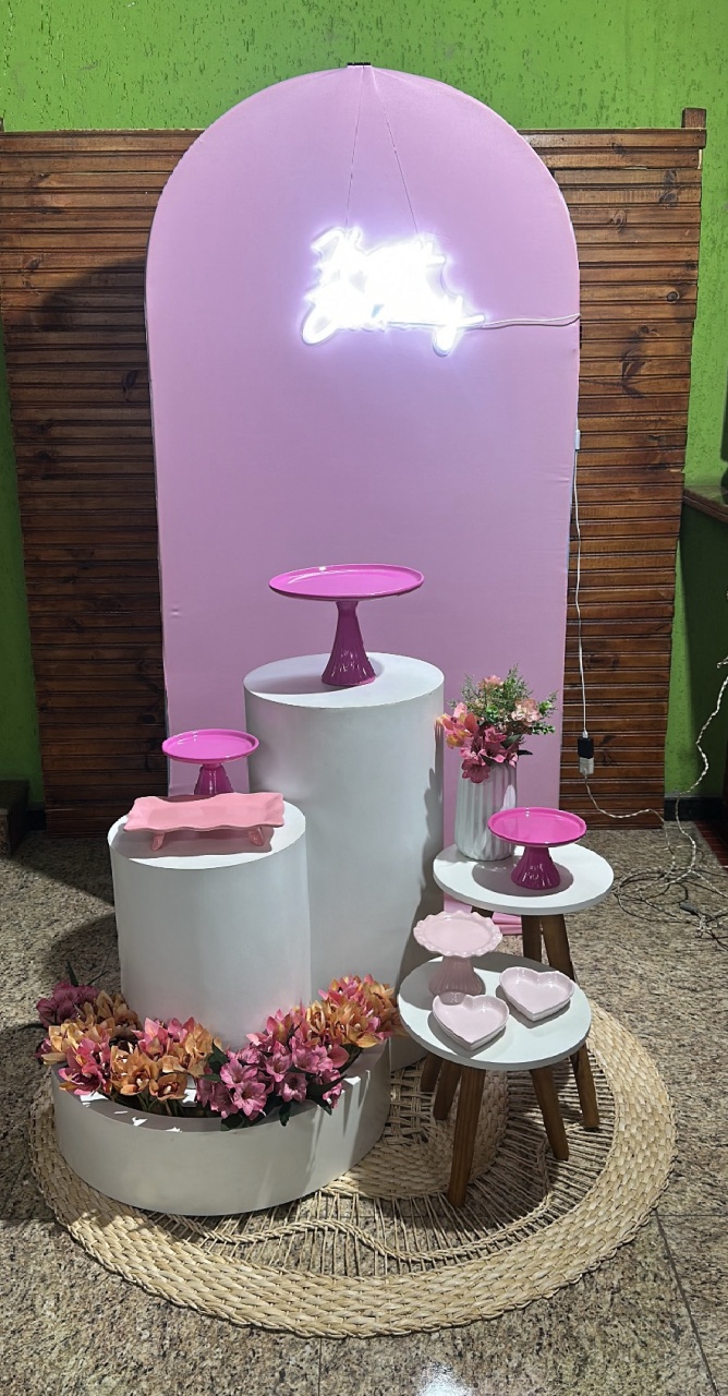 Kit Floreira Rosa - Emília Decor Festas 