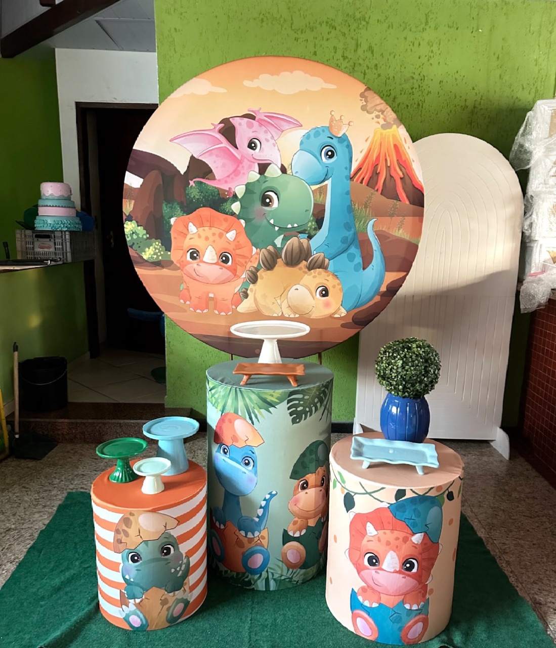 Kit Dino Baby - Emília Decor Festas 