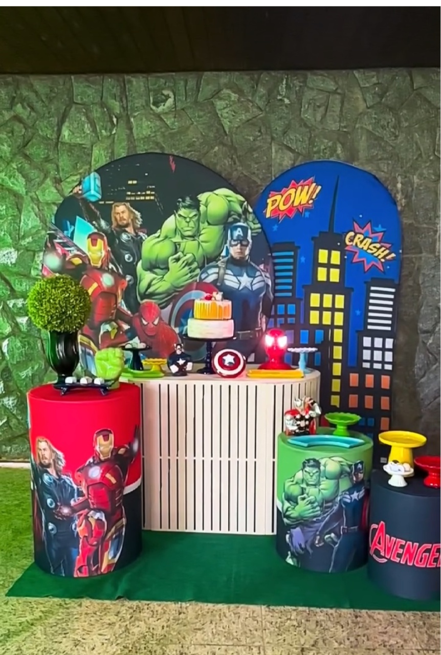 Kit Vingadores  - Emília Decor Festas 