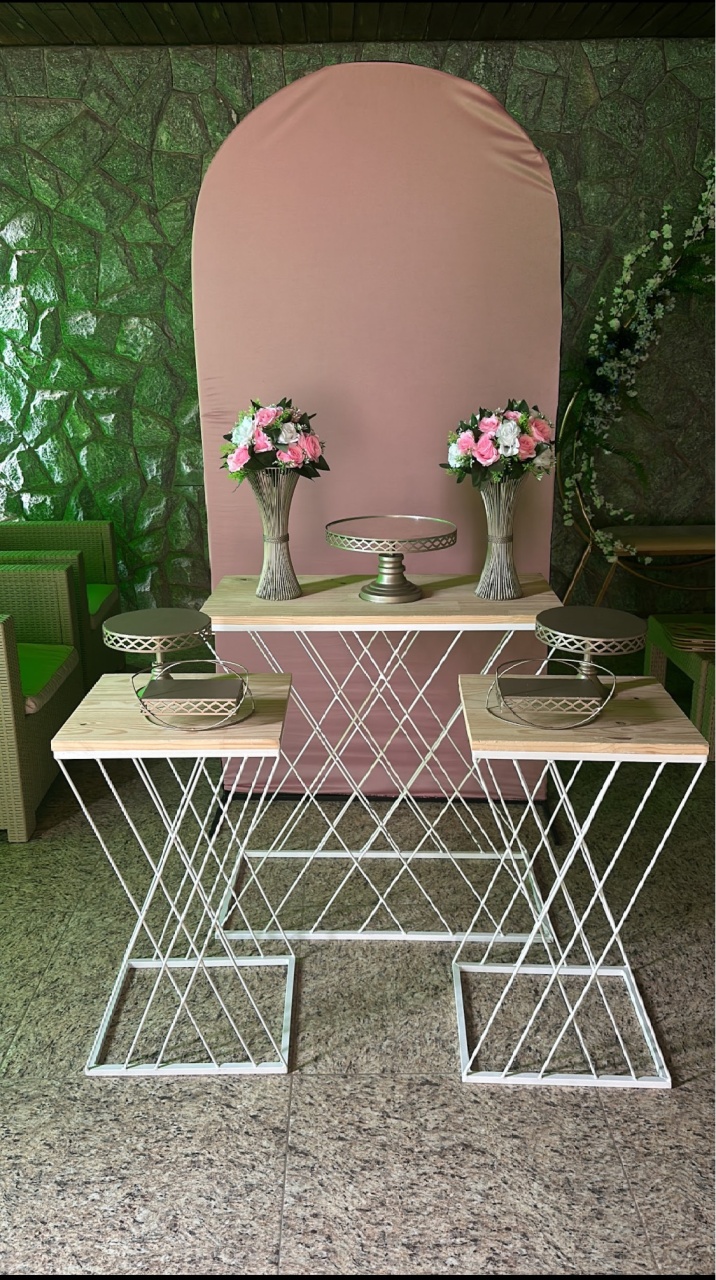 Kit Rose Com Trio X - Emília Decor Festas 