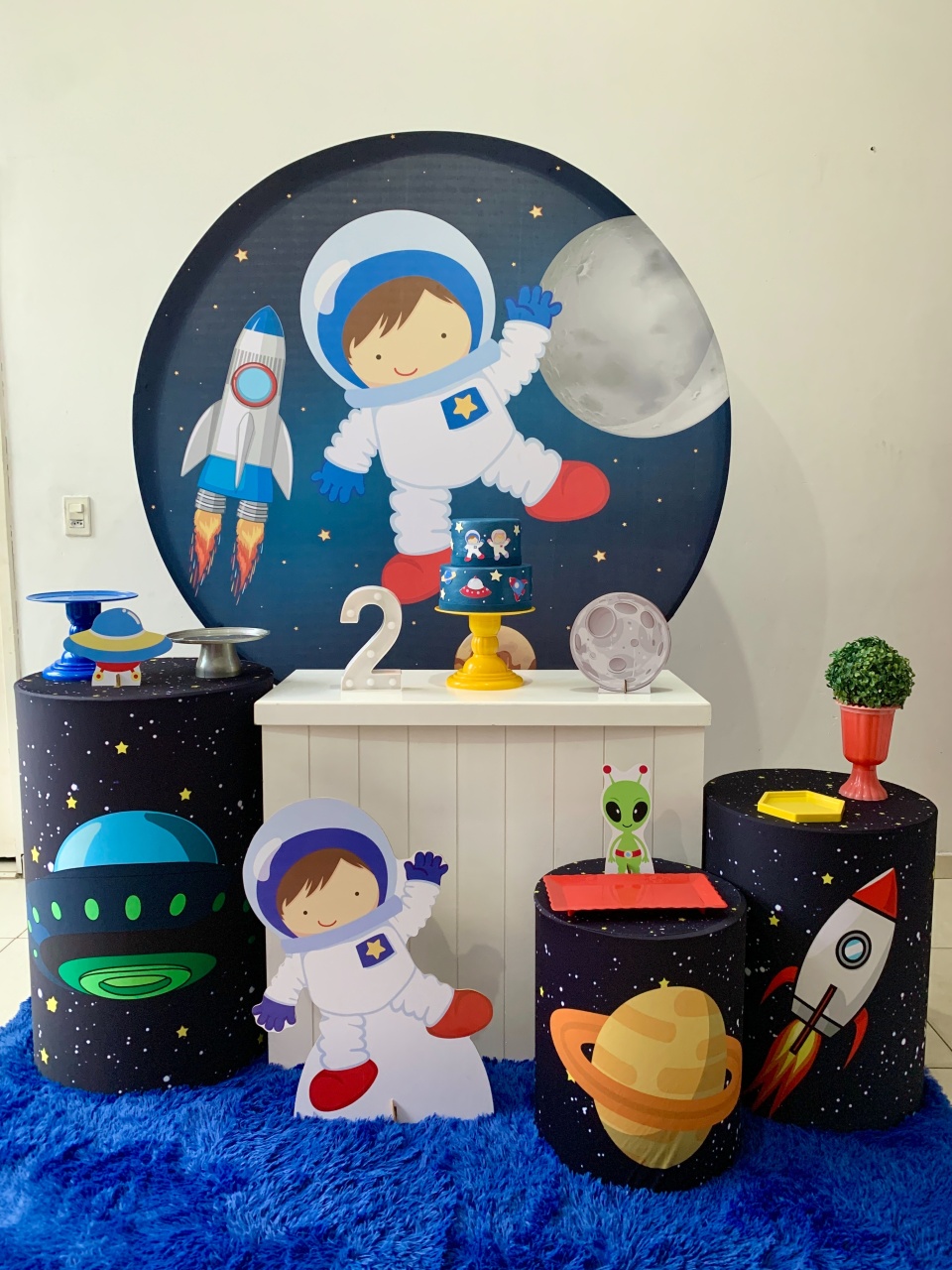 Astronauta Kit Ouro  - my decoracoes de festa