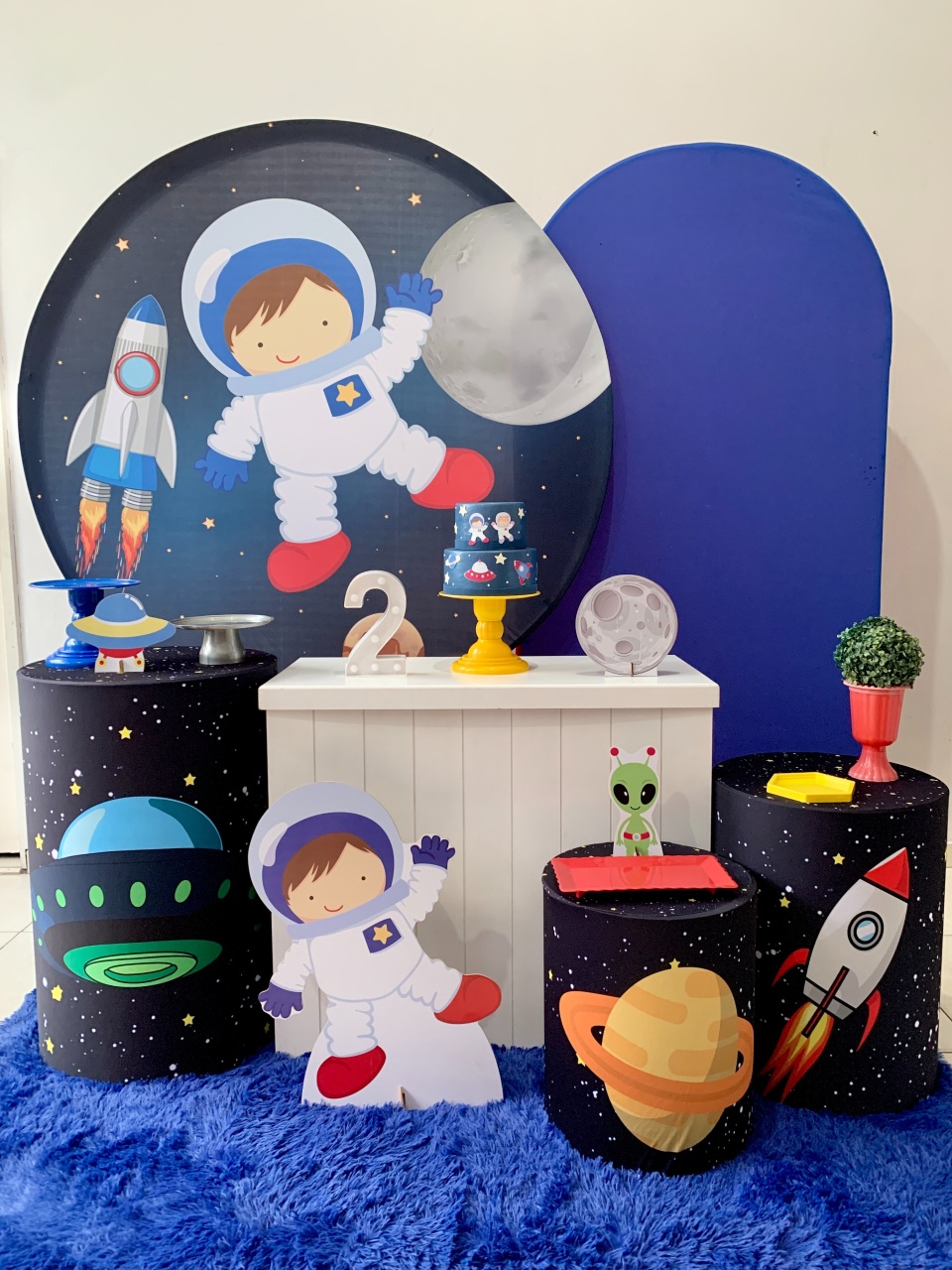 Astronauta  Kit Diamante  - my decoracoes de festa