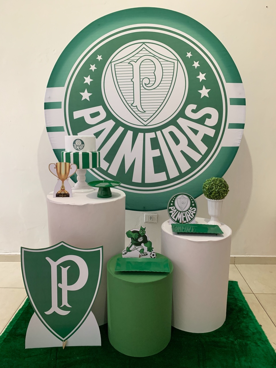Palmeiras Kit Prata - my decoracoes de festa
