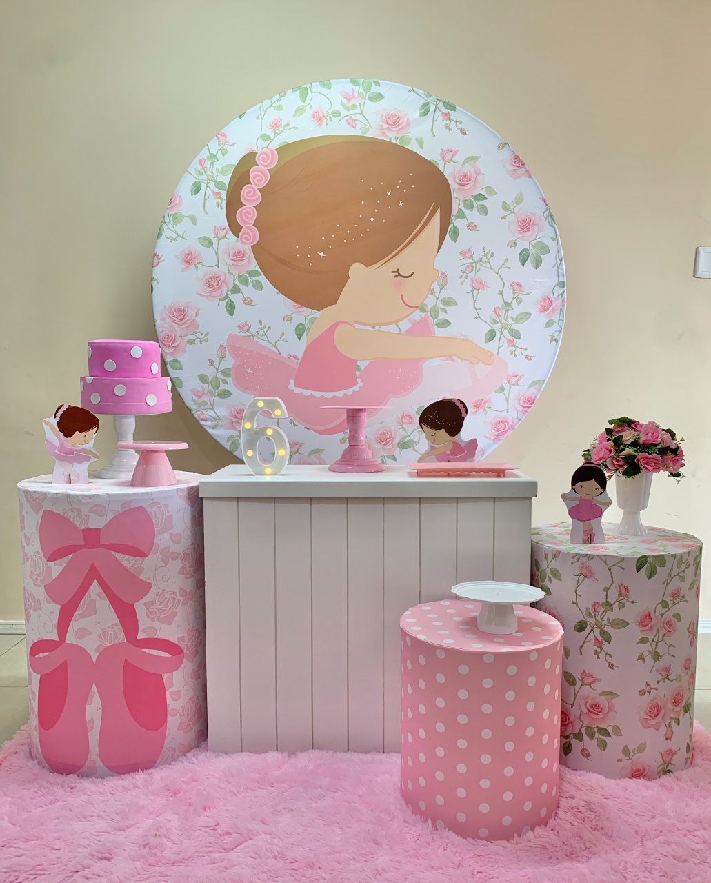 Bailarina Kit Ouro - my decoracoes de festa