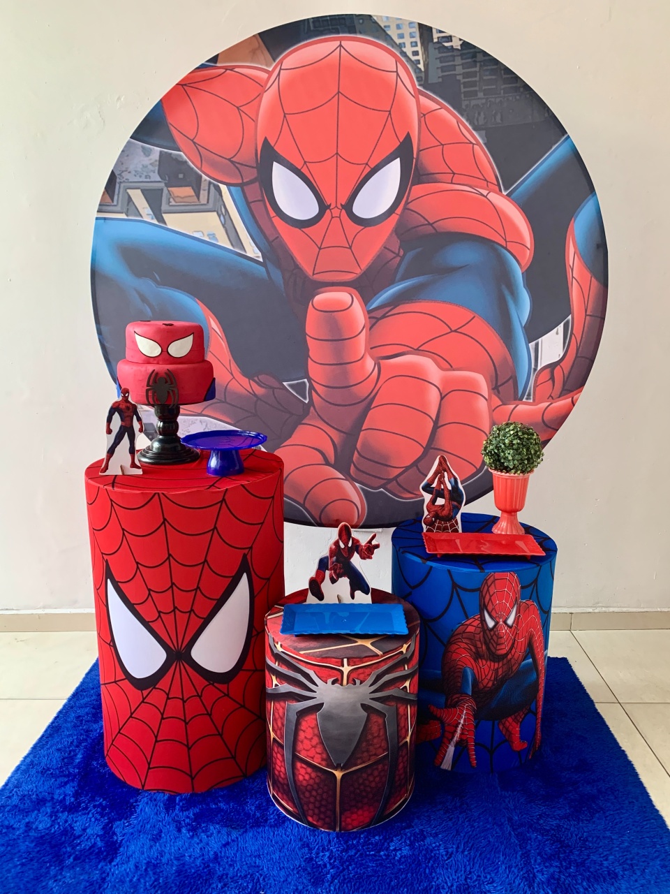 Homem Aranha Kit Prata  - my decoracoes de festa