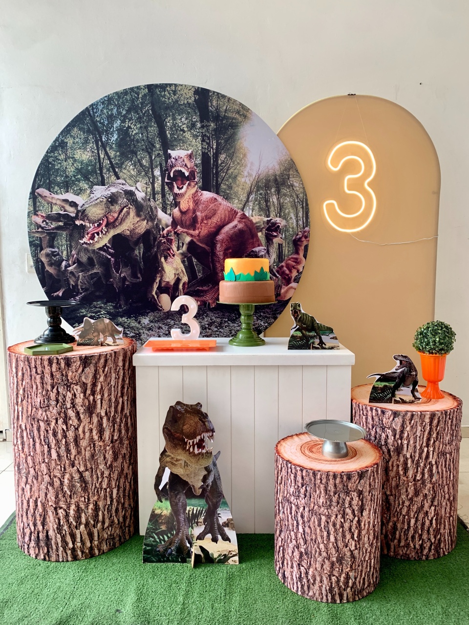 Dinossauro Kit Diamante  - my decoracoes de festa