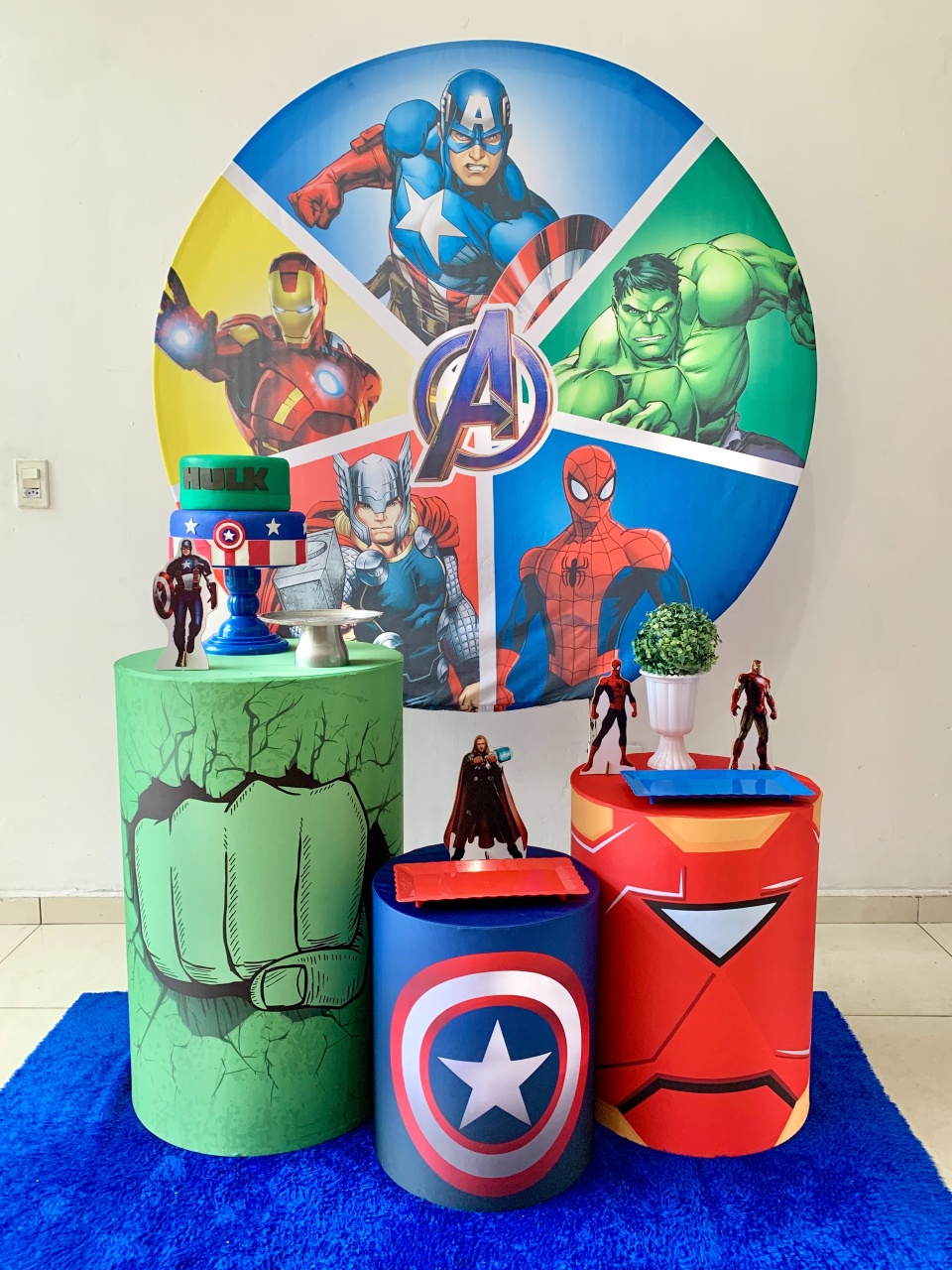 Vingadores Kit Prata  - my decoracoes de festa