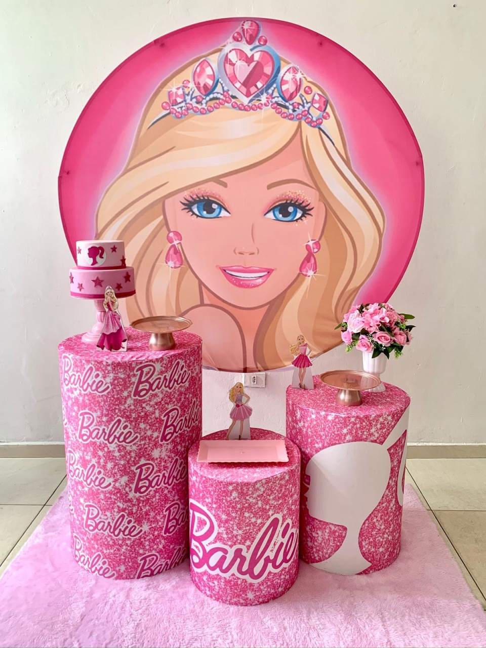 Barbie Kit Prata  - my decoracoes de festa