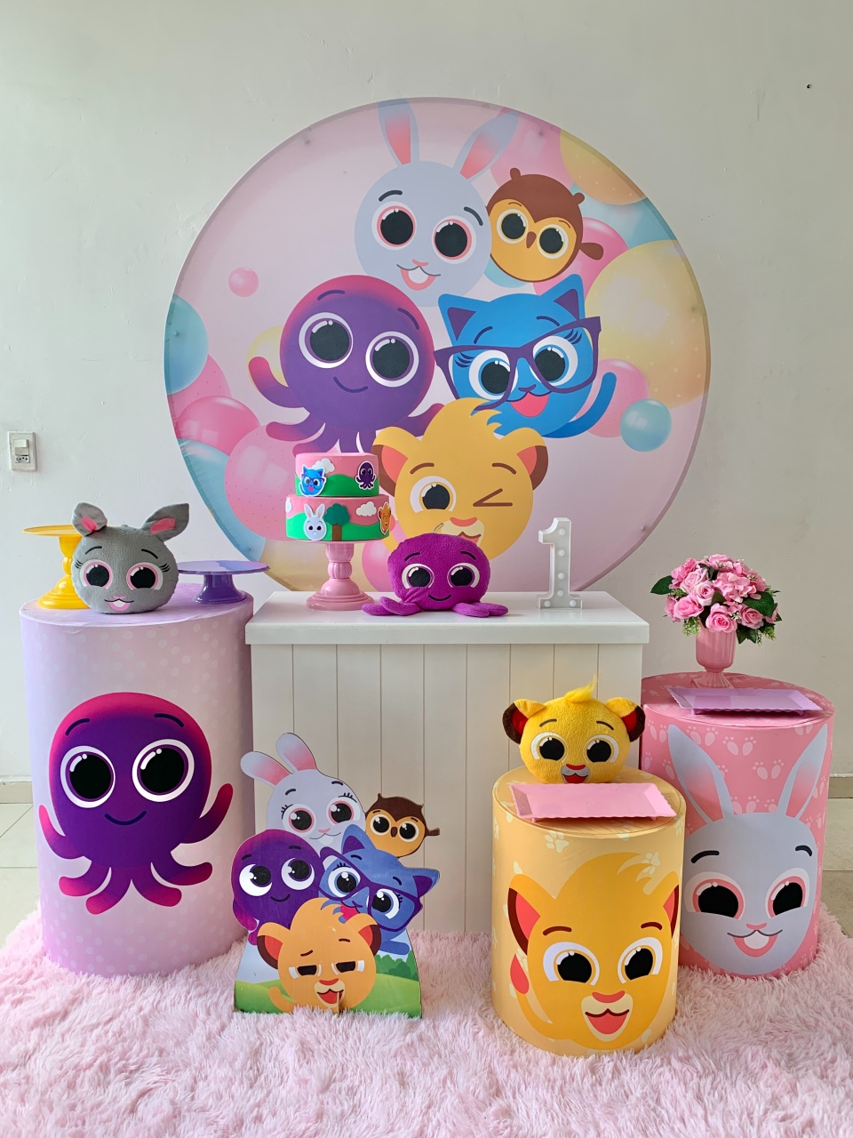 Bolofofos Rosa Kit Ouro - my decoracoes de festa