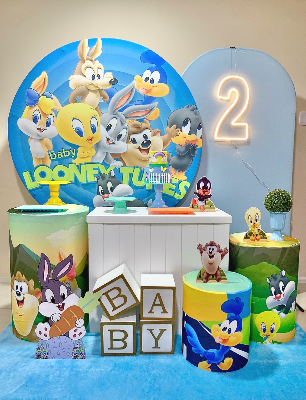 Baby Looney Tunes Kit Diamante - my decoracoes de festa