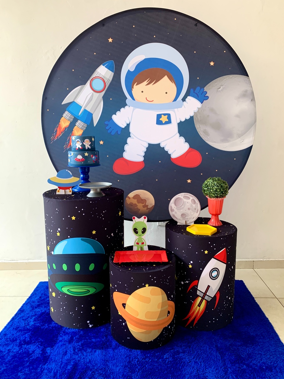 Astronauta Kit Prata  - my decoracoes de festa