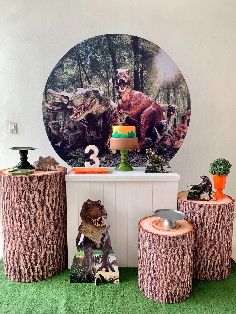 Dinossauro Kit Ouro  - my decoracoes de festa