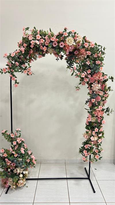 Painel Flores Rosa - Amo Decorar Festas e Balões