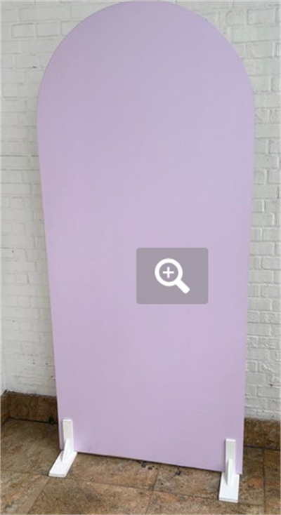 Painel Oval Lilas - Amo Decorar Festas e Balões