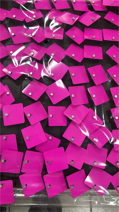 Placa Laminada Rosa Neon - Amo Decorar Festas e Balões