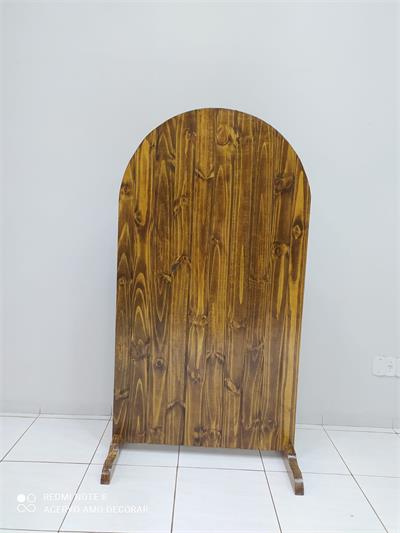 Painel Rustico de Madeira Redondo 1,70 Mt - Amo Decorar Festas e Balões