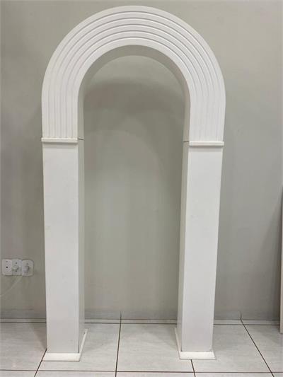 Portal 3D Branco - Amo Decorar Festas e Balões