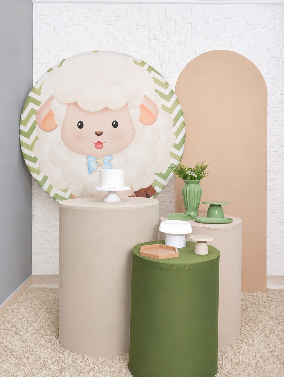 Kit Infantil Ovelhinha- Prata - Joana Darc de Oliveira Marques dos Santos 