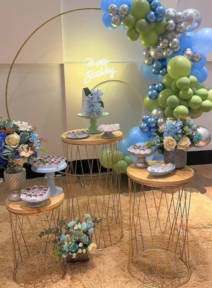 Decoração Verde E Dourada  - SekineDecore