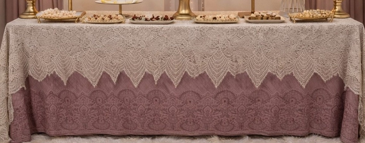 Toalha Rose Com Bege - SekineDecore
