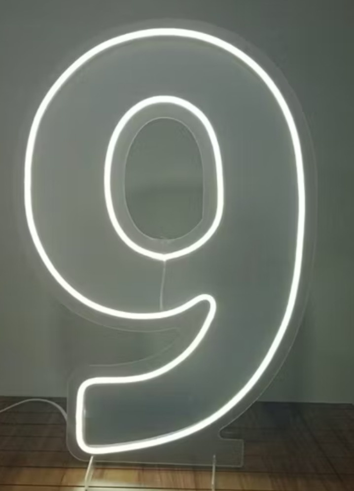 Numero Led 9 50 Cm - SekineDecore