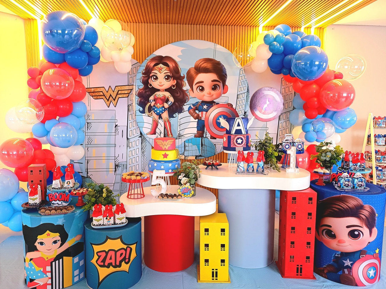 Capitao America E Mulher  Maravilha  - SekineDecore