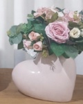 Vaso Coração Rosa - imagem 2