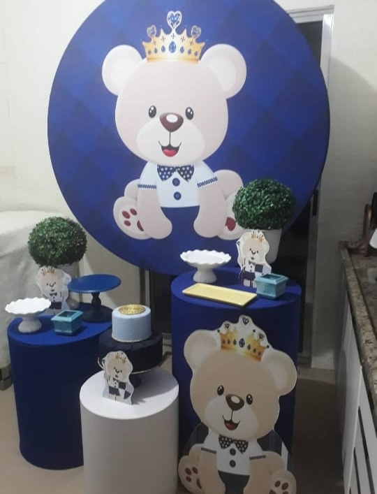 Chá de Bebê Ursinho Principe Padrão - SekineDecore