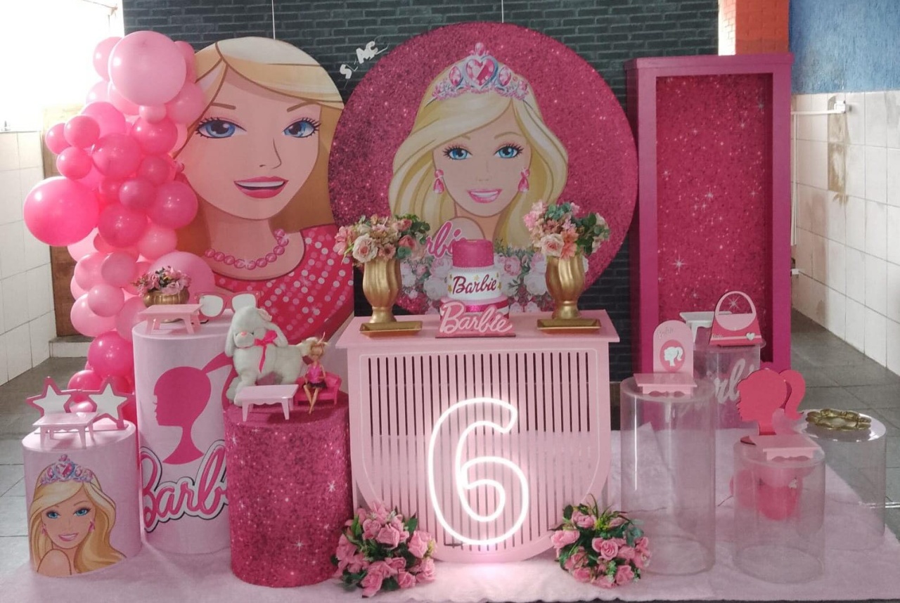 Decoração Barbie - UPFestas e Decorações