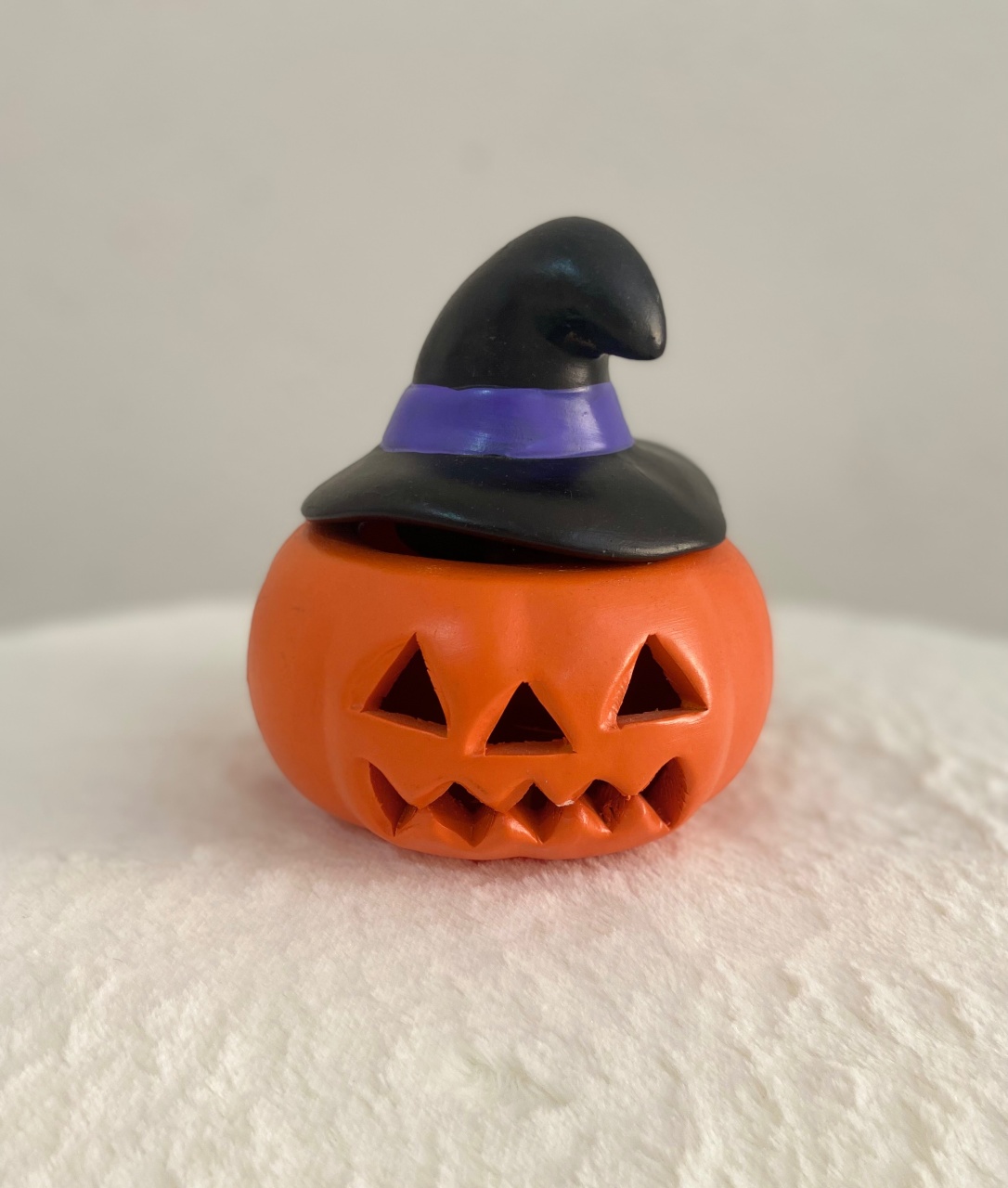 Abóbora Chapéu Halloween Cerâmica  - UPFestas e Decorações