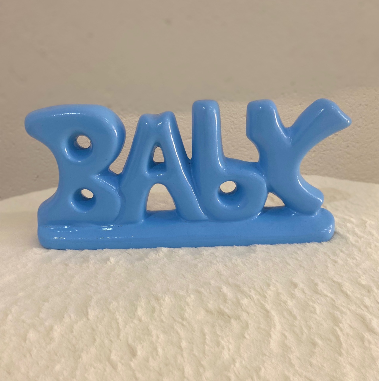 Baby Azul Cerâmica   - UPFestas e Decorações