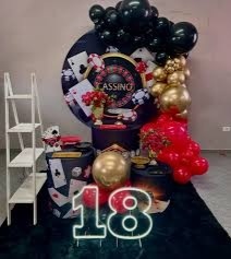 Decoração Personalizada Cassino - UPFestas e Decorações