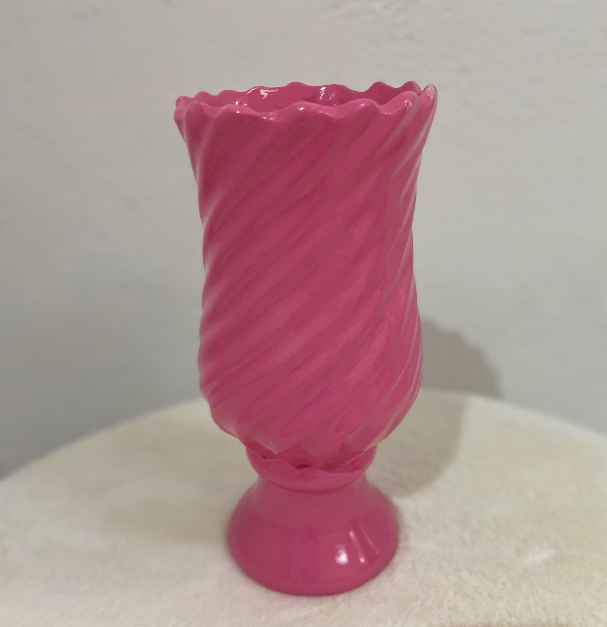 Vaso Cerâmica Rosa - UPFestas e Decorações