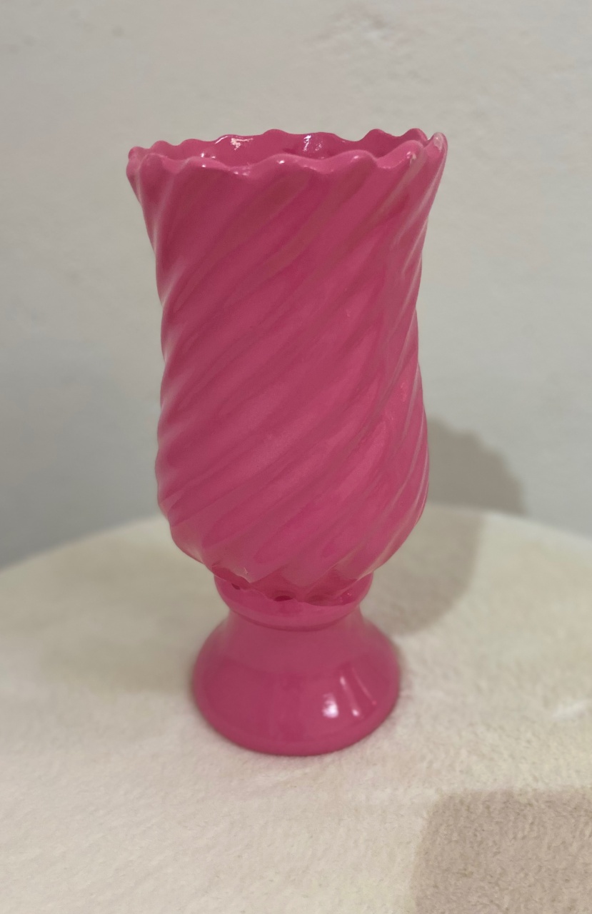Vaso Cerâmica Rosa - UPFestas e Decorações