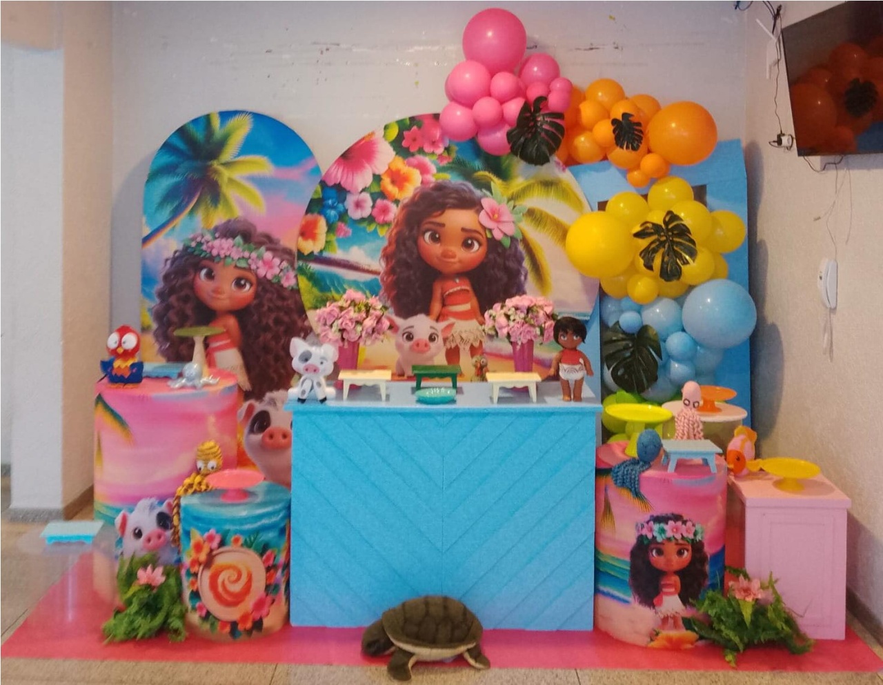Decoração Personalizada Moana - UPFestas e Decorações
