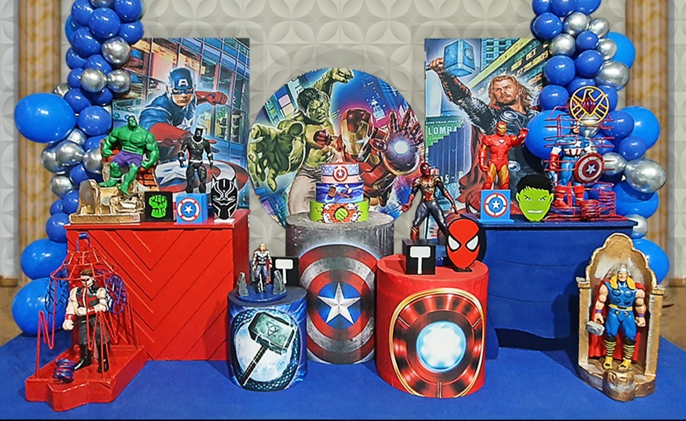 Decoração Personalizada Os Vingadores - UPFestas e Decorações