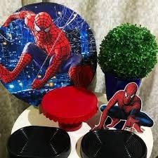 Decoração de Mesa Homem Aranha - UPFestas e Decorações