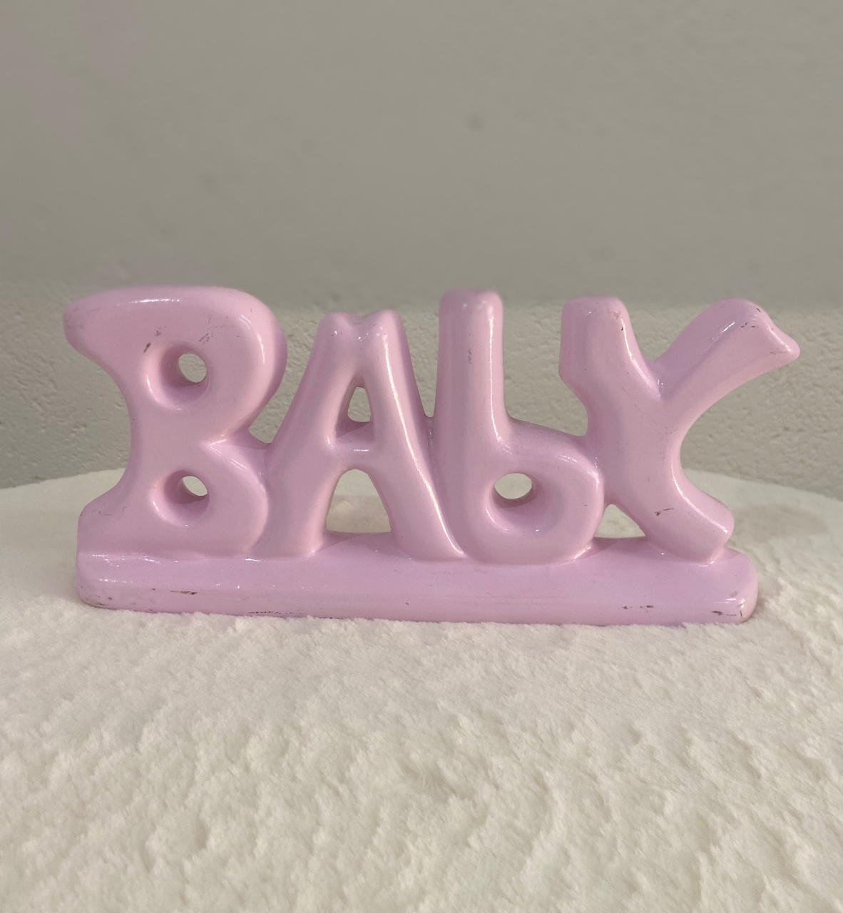 Baby Rosa Cerâmica  - UPFestas e Decorações