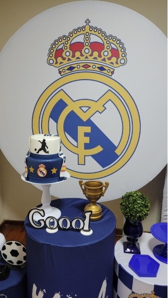 Decoração Personalizada Real Madrid - UPFestas e Decorações