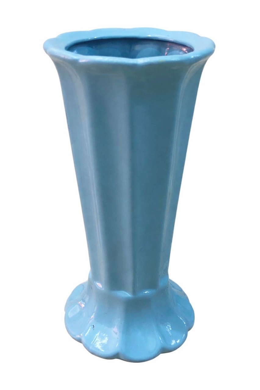 Vaso Cerâmica Azul - UPFestas e Decorações