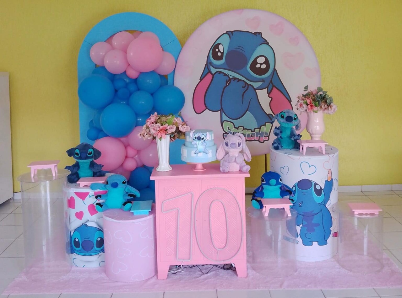 Decoração Lilo Stitch - UPFestas e Decorações