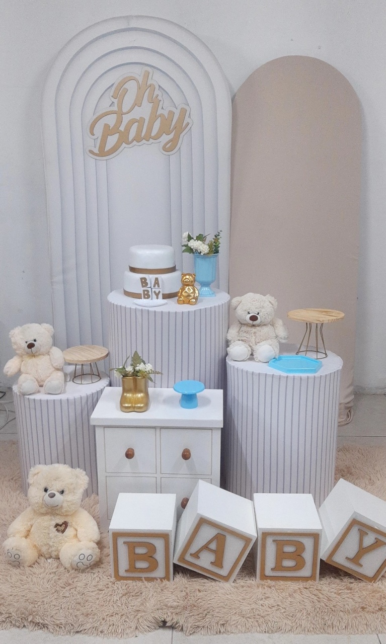 Urso Portal Clean Azul - Encanto Festivo 