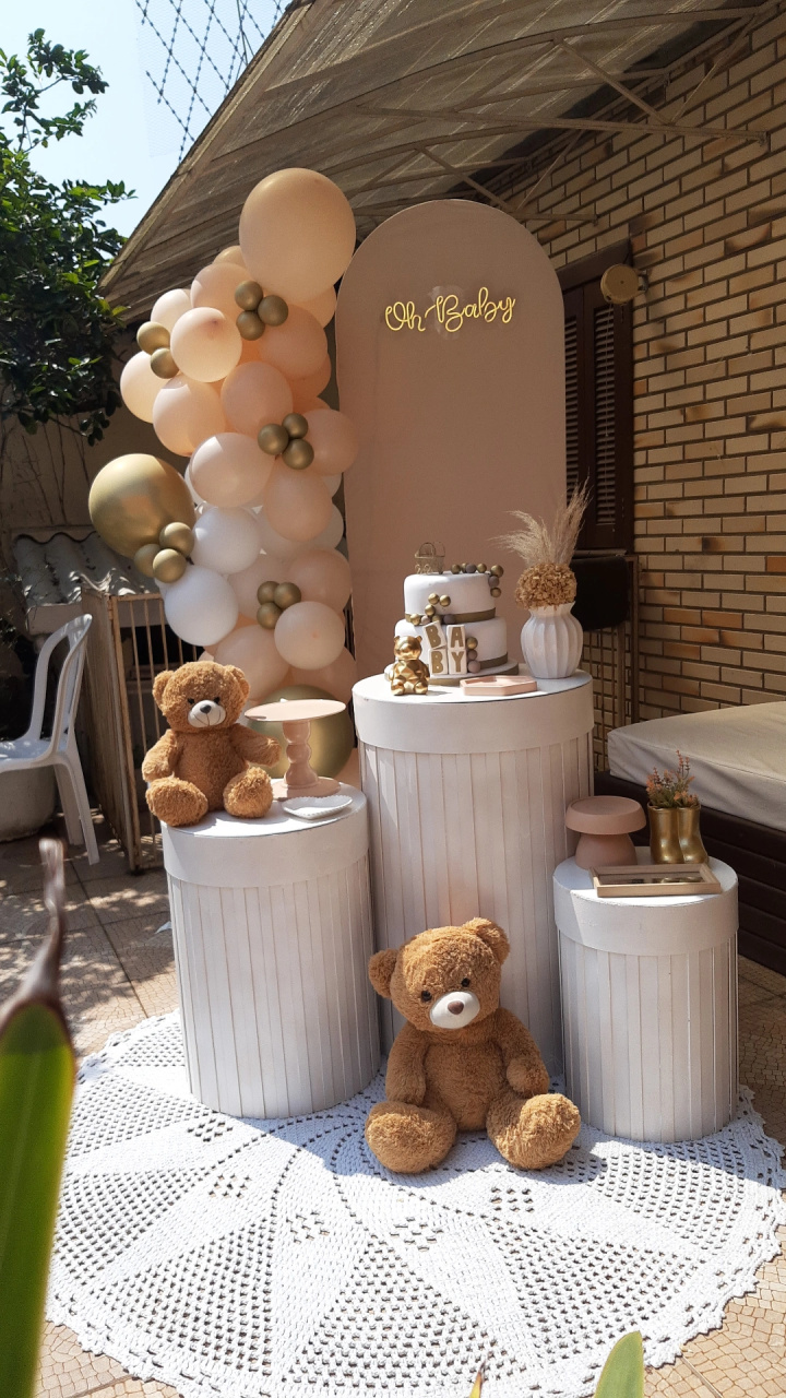Urso Bege Basic Montagem - Encanto Festivo 