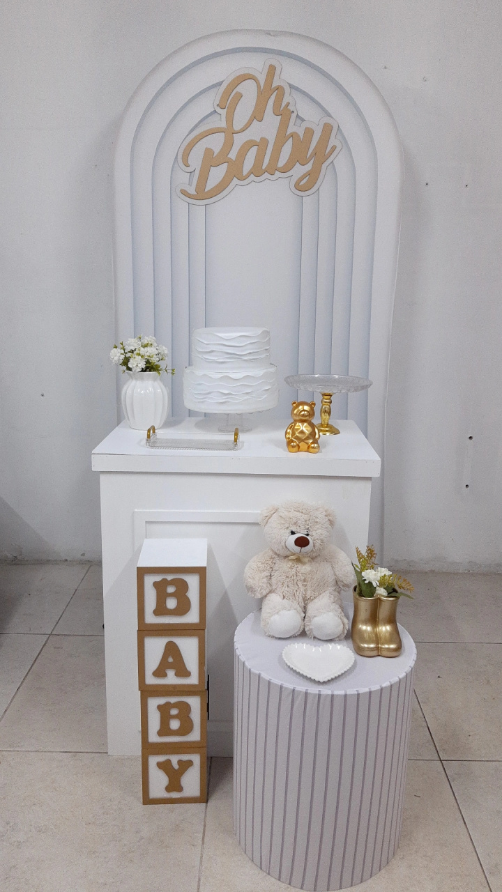 Urso Romano Branco - Encanto Festivo 