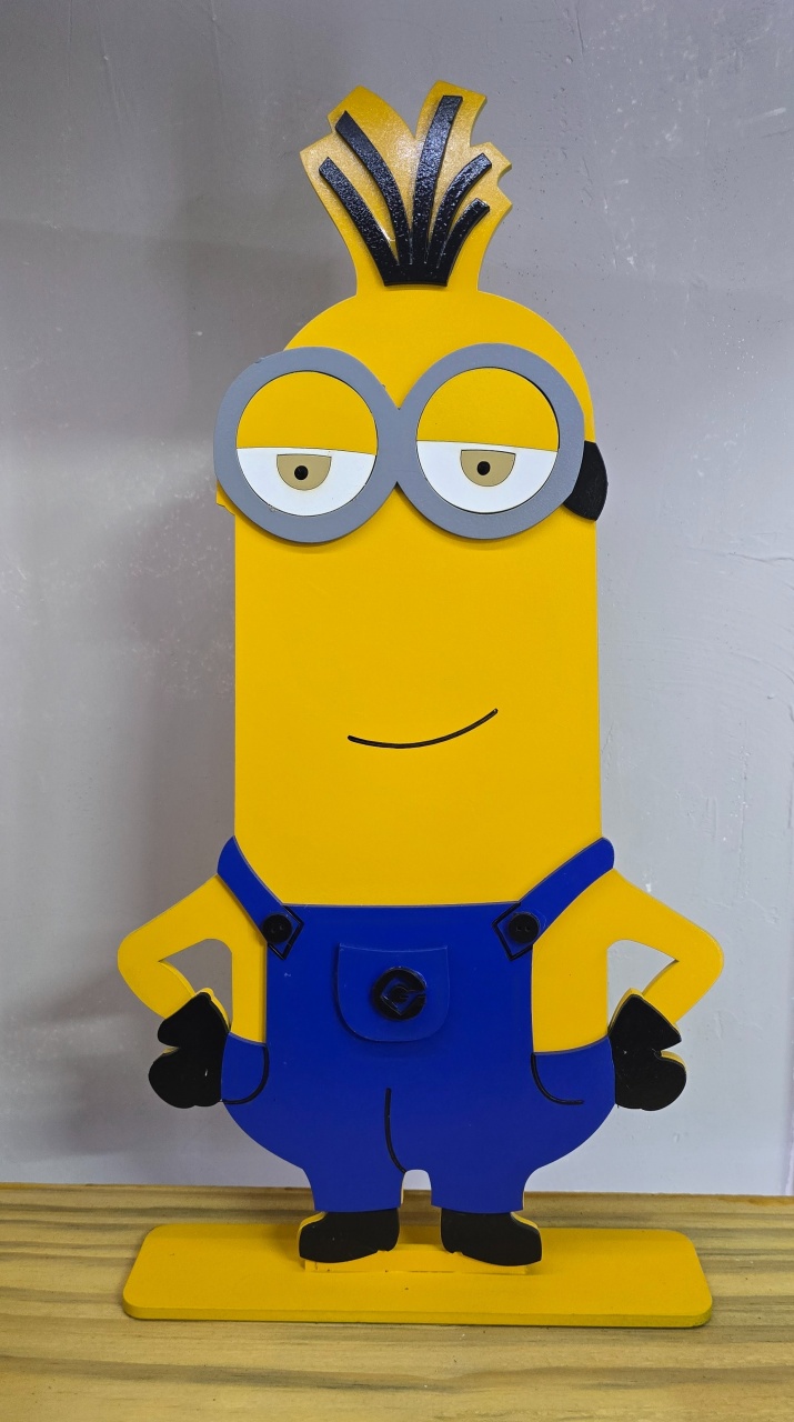 Display 3D Minions Mod.1  - Pegue e Dekore