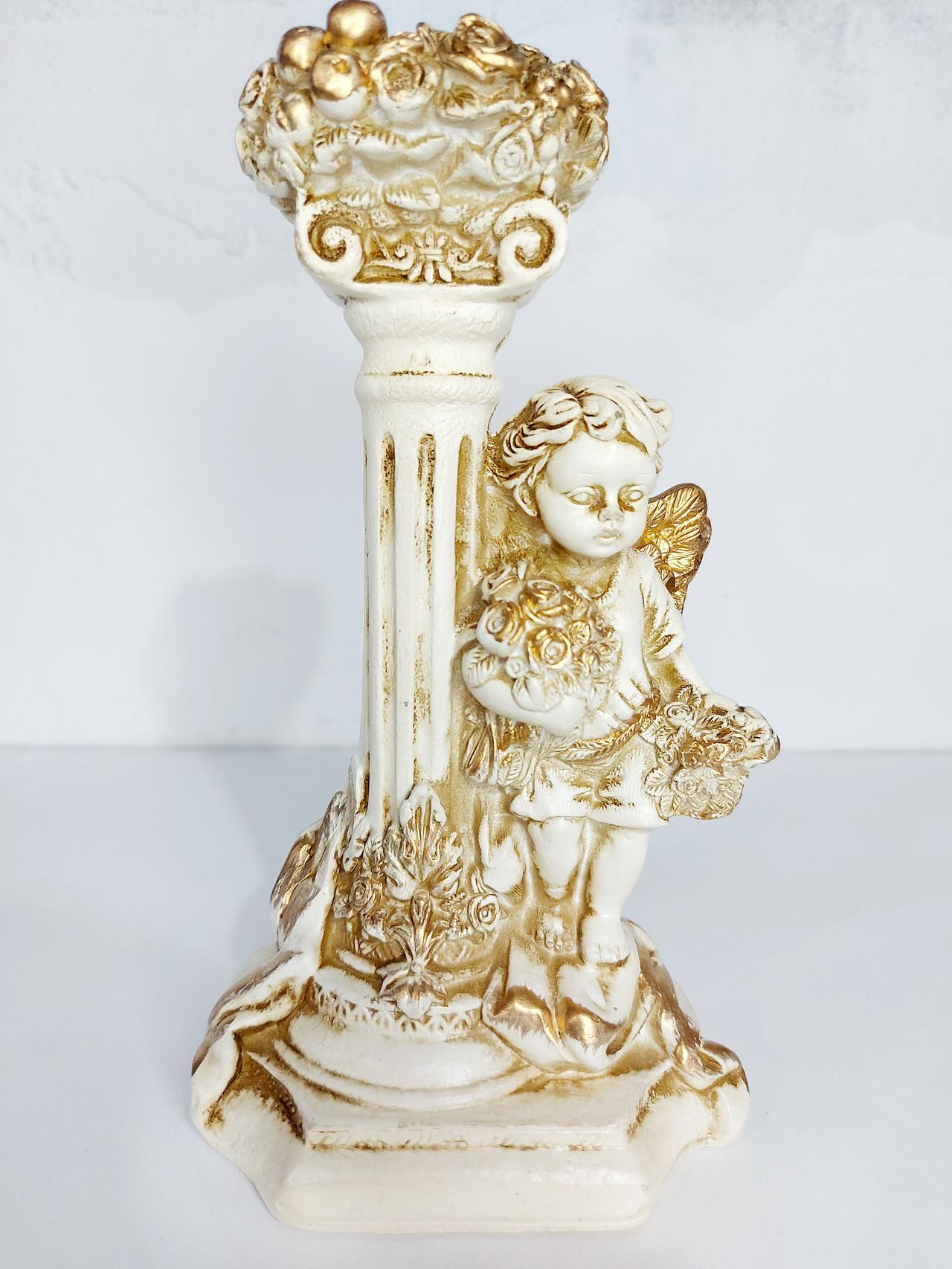 Castiçal Anjo G - Pegue e Dekore