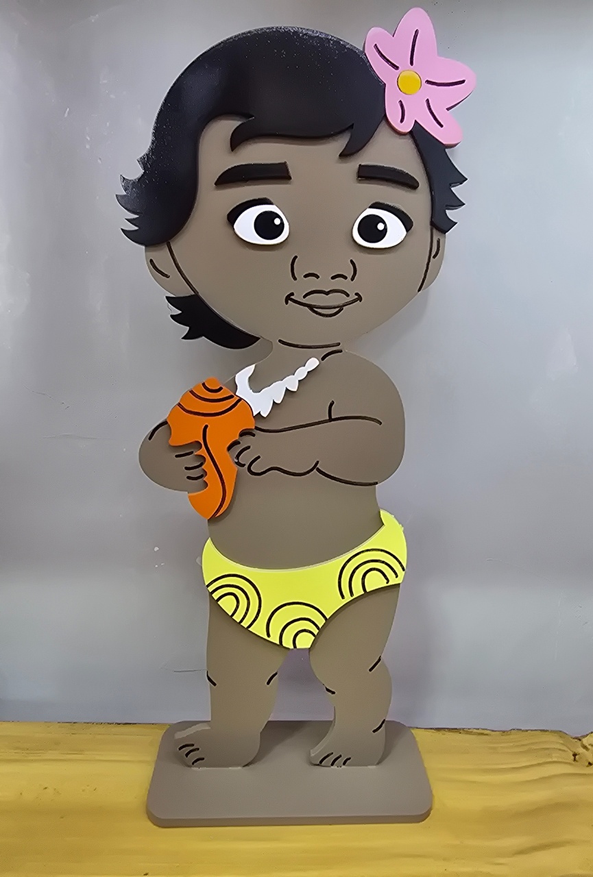 Display 3D Moana Baby  - Pegue e Dekore
