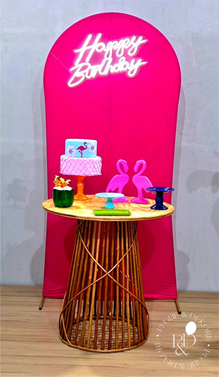 Kit Elegance Tropical/ Flamingo/ Tardezinha- Coleção: Praia & Diversão - Pegue e Dekore